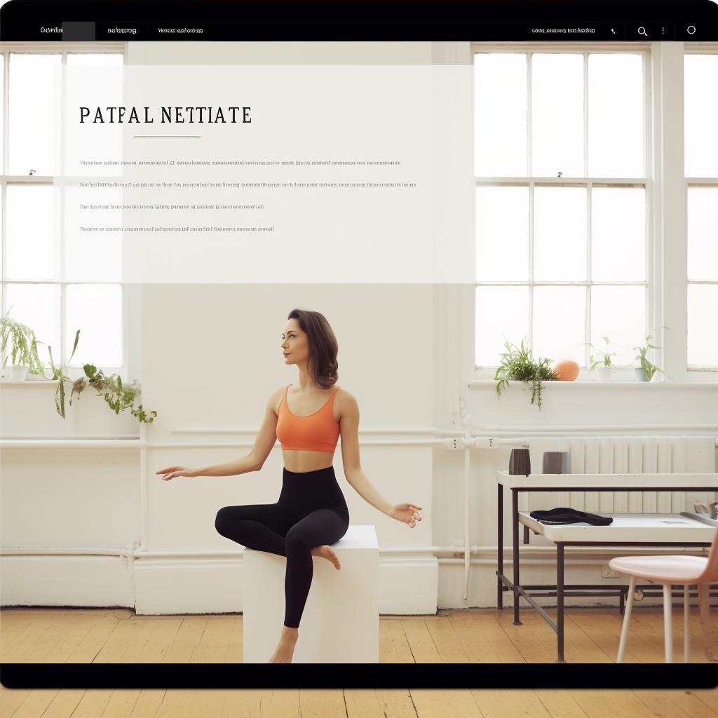 A screenshot of the Want Pilates website with the 'Online Classes' tab highlighted.